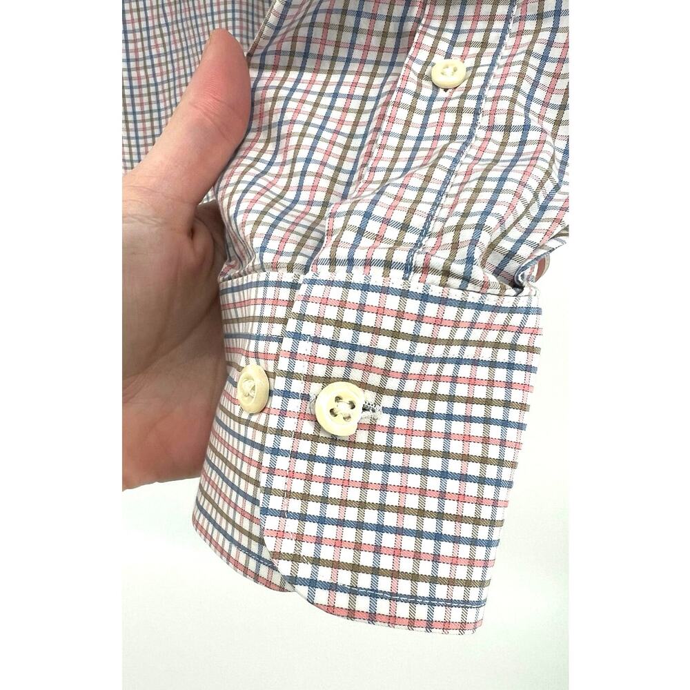 Peter Millar Button Down Collard Shirt Plaid Men'… - image 5